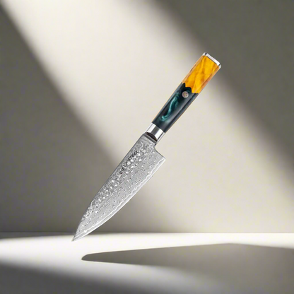 Kaze Katana | Couteau de chef 6 pouces, acier damas VG10, 67 couches