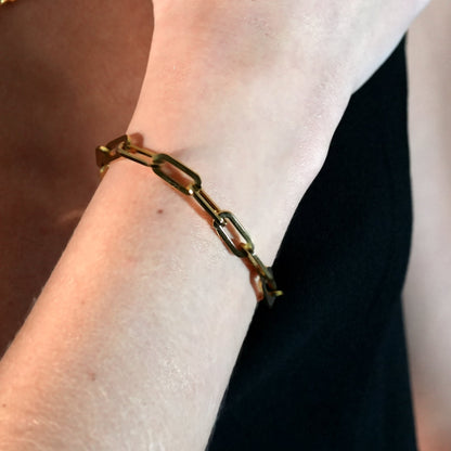 CALAIS Bracelet délicat avec maillons trombone