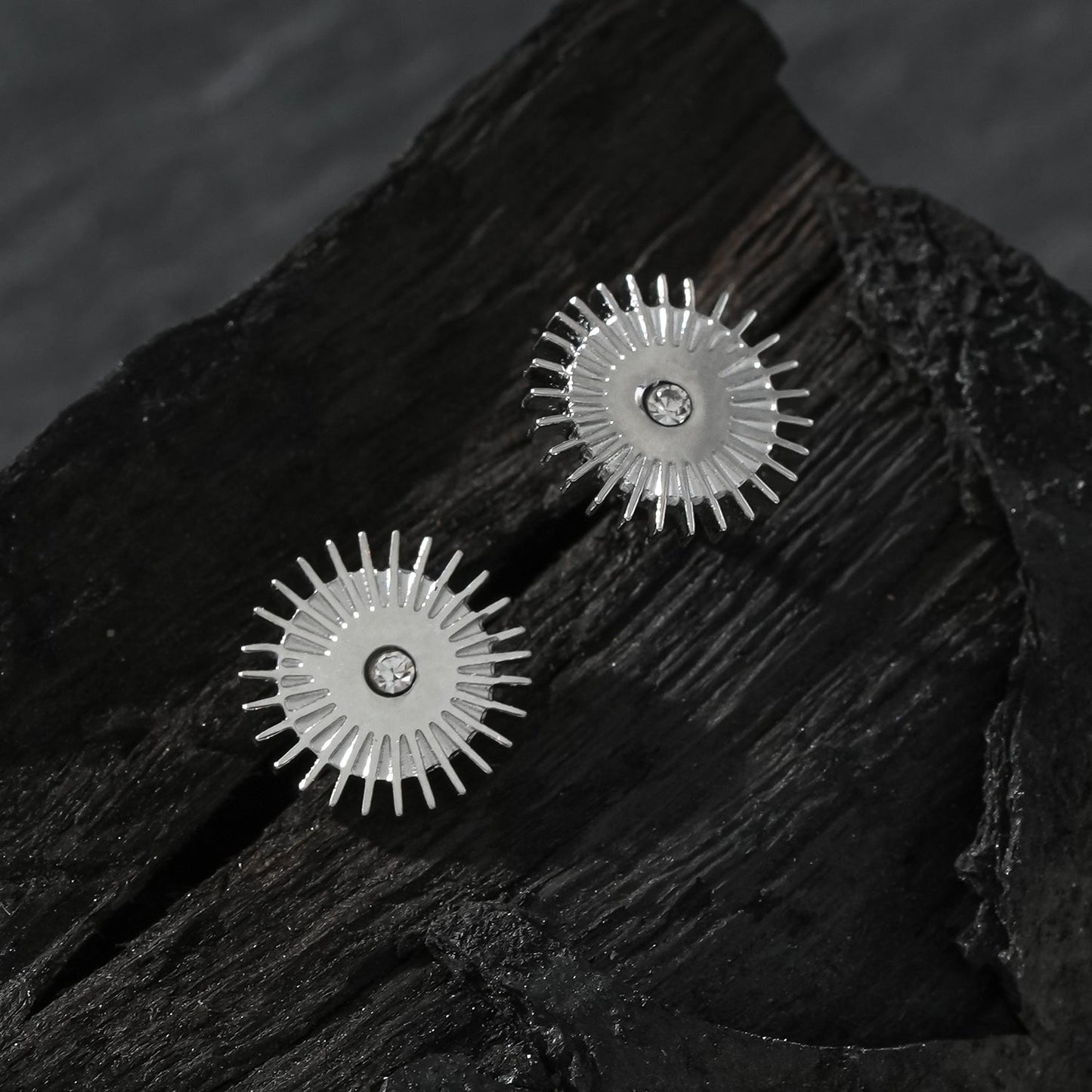Boucles d'oreilles clous « Night Star » Argentées Style CAPITOLA