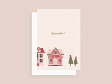 Carte de Noël pliée - format 5x7"