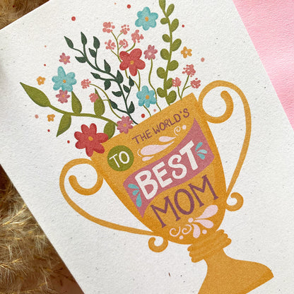 À la meilleure maman du monde | Mini-carte de vœux Fête des Mères