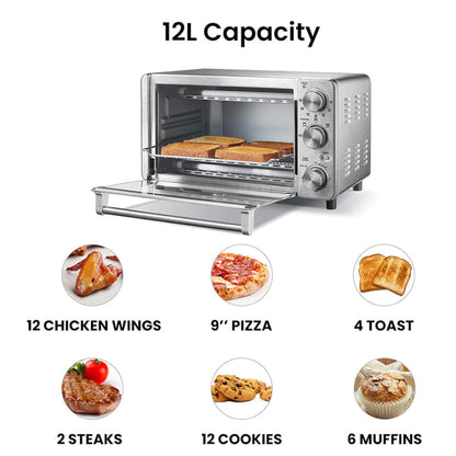 COMFEE Countertop Stainless Steel Toaster Oven - CFO-BG12