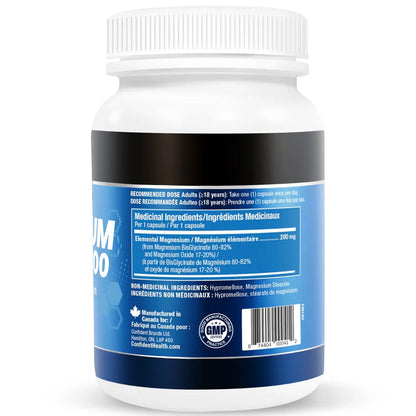 Confident Health MAGNESIUM 200, 120 VCaps