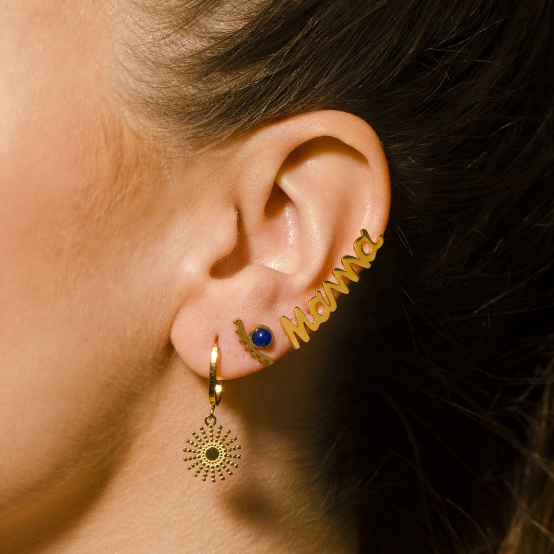 Boucles d'oreilles clous MAMAN