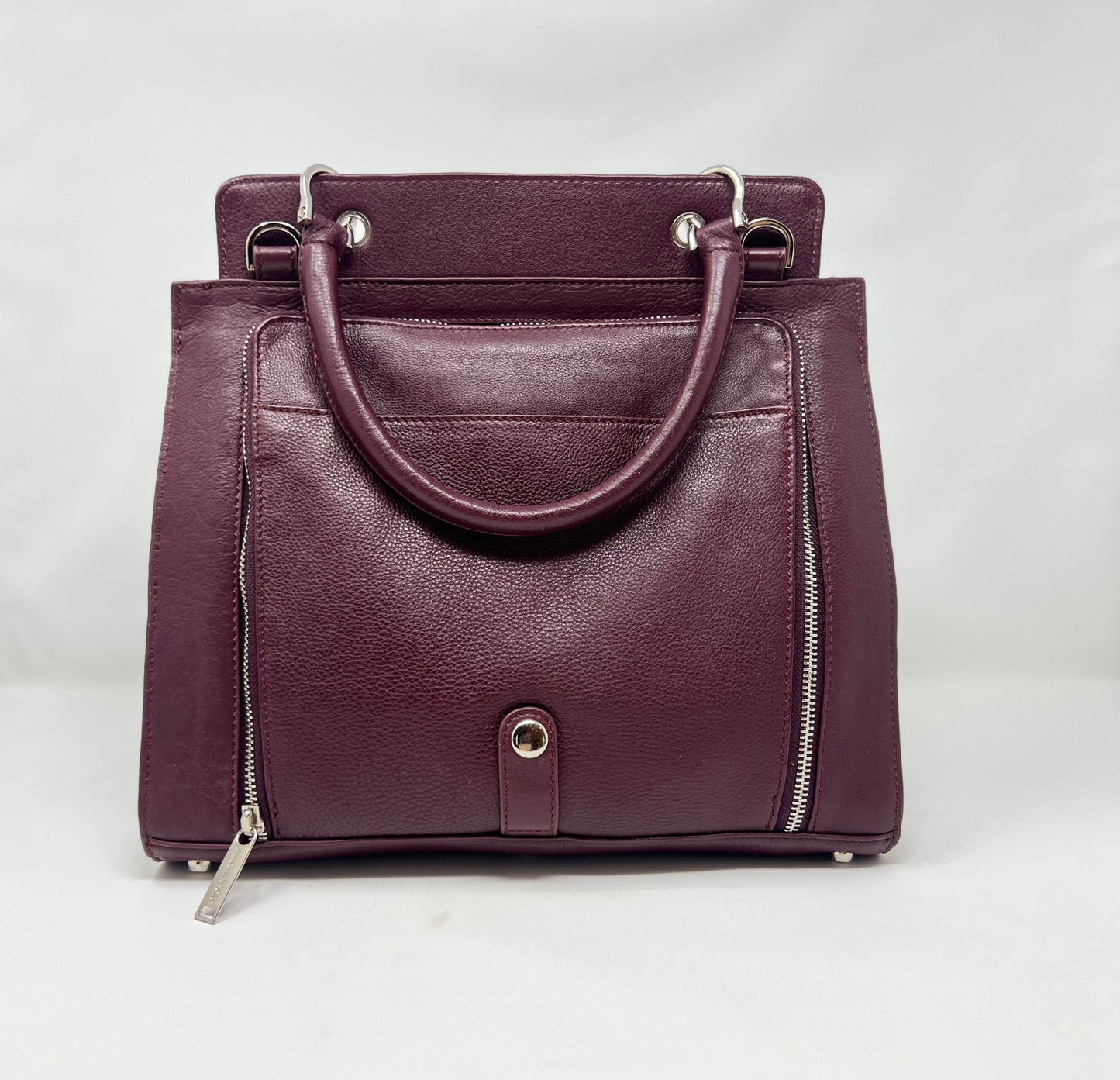 Aubergine Genuine Leather Handbag - Chloé
