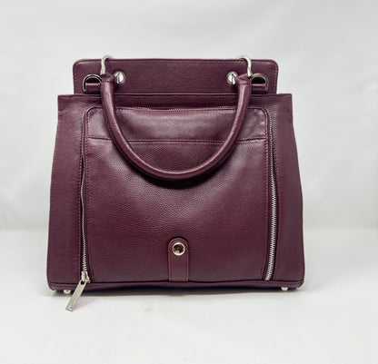Aubergine Genuine Leather Handbag - Chloé
