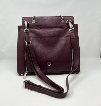 Aubergine Genuine Leather Handbag - Chloé