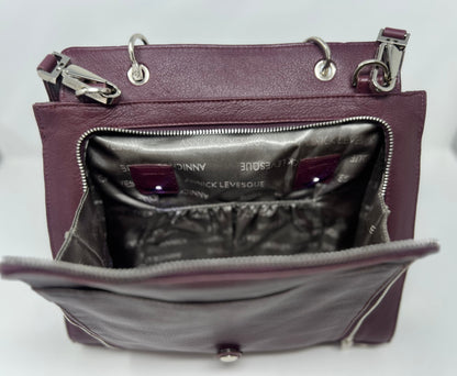 Aubergine Genuine Leather Handbag - Chloé