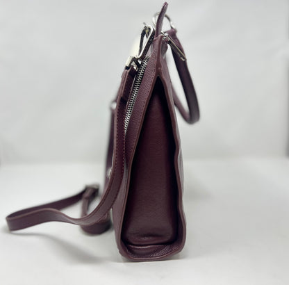 Aubergine Genuine Leather Handbag - Chloé