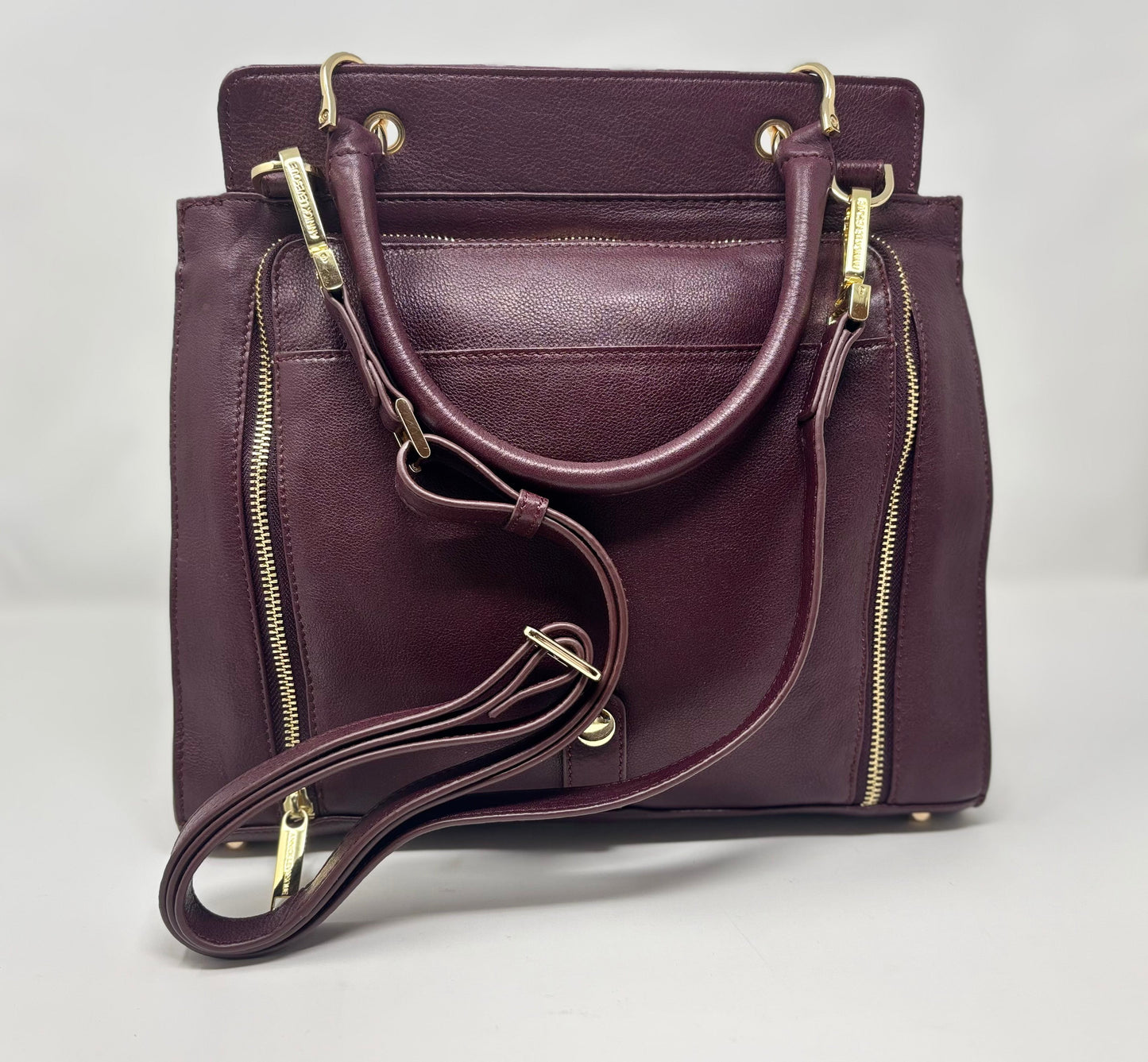 Aubergine Genuine Leather Handbag - Chloé