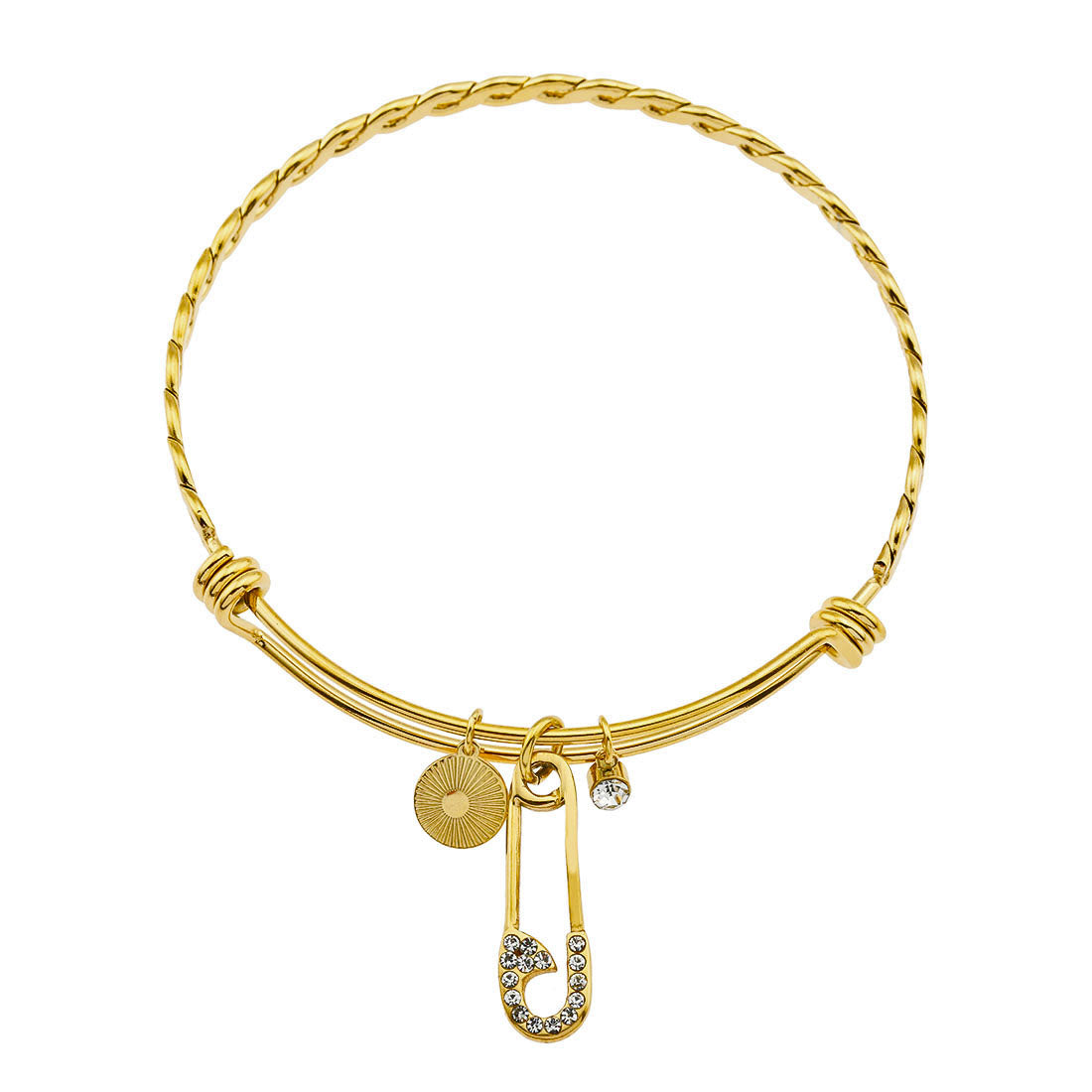CHRISTINA : Bracelet en Or Orné de Breloques