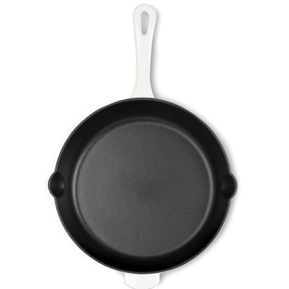 Cuisinart CI22-24PWHC 10" (25cm) Cast Iron Round Fry Pan in Pearl White