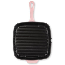 CUISINART CI30-23HRPKC Cast Iron Square Grill Pan in Rosy Pink