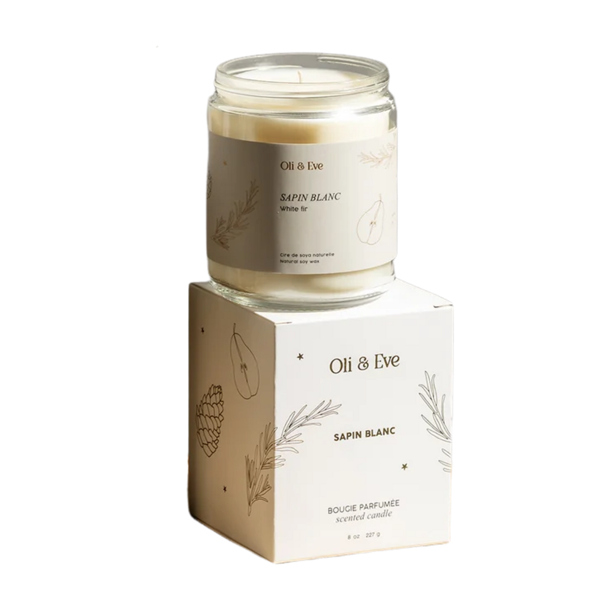 Bougie - Sapin Blanc en verre