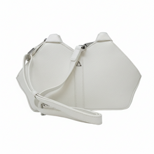 Sac à main en cuir blanc pure | Claudia