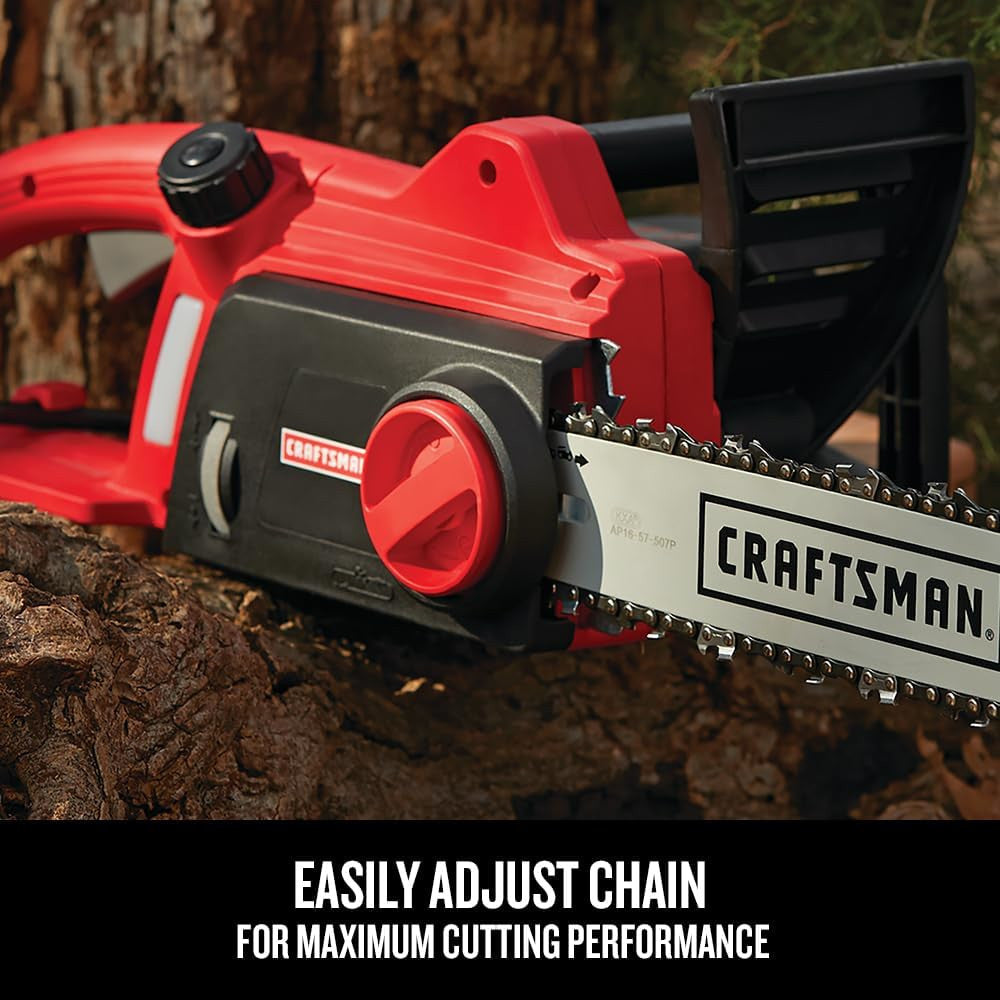 CRAFTSMAN CMECS600 Electric Chainsaw, 16-Inch, 12-Amp - Refurbished with Full Manufacturer Warranty