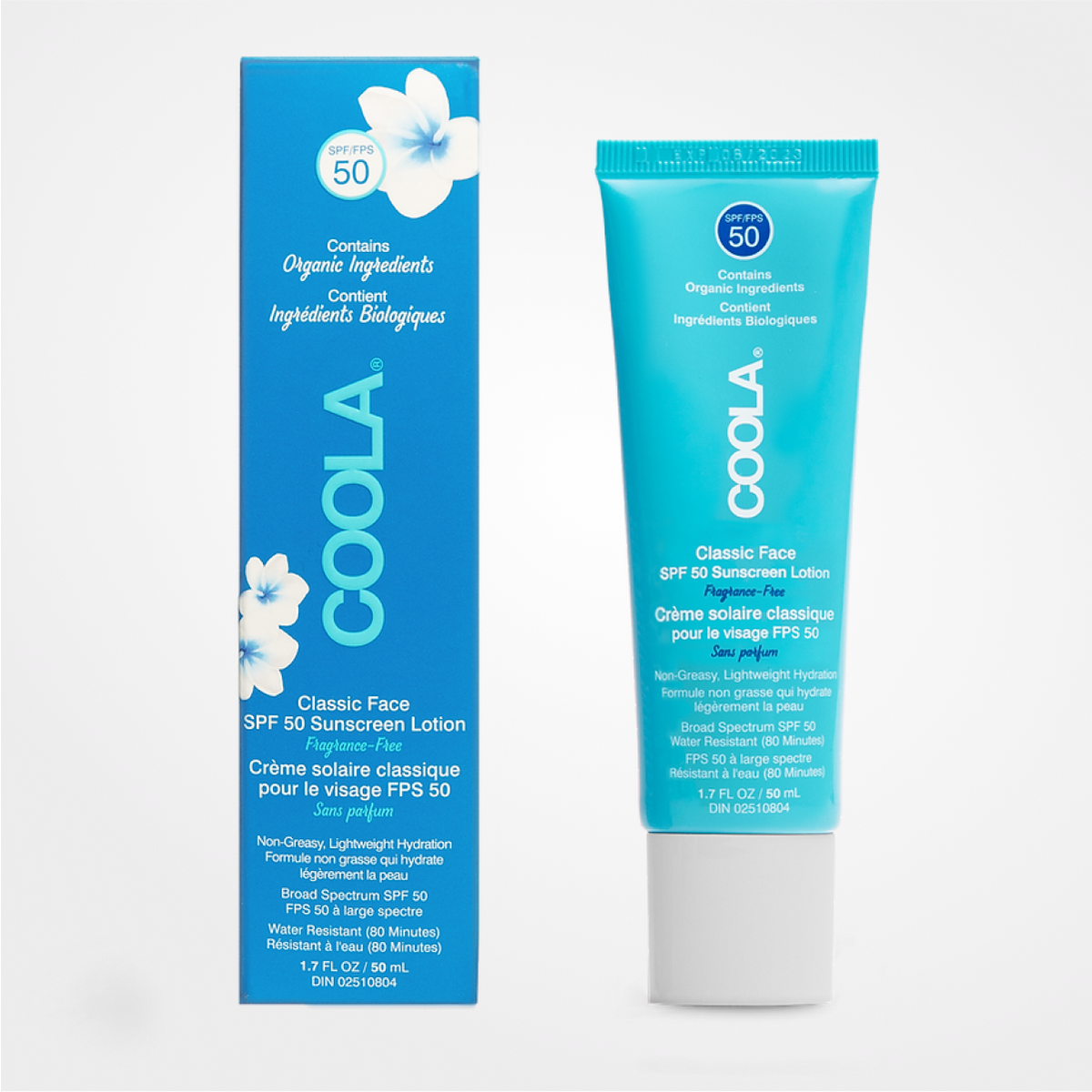 COOLA Classic Face SPF 50 Fragrance Free Lotion