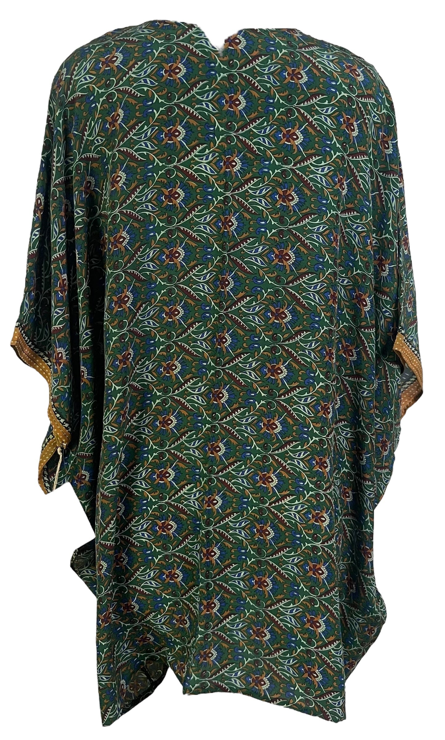 PRC7156 Tunique Courte Caftan Avatar en Pure Soie sans Fentes