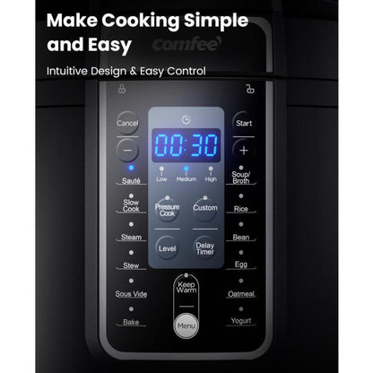 COMFEE CPC60D7ABB 9 in 1 Multi Pressure Cooker - Blemished package with full warranty