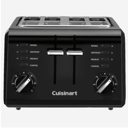 CUISINART CPT-142BKC 4-Slice Compact Toaster In Black