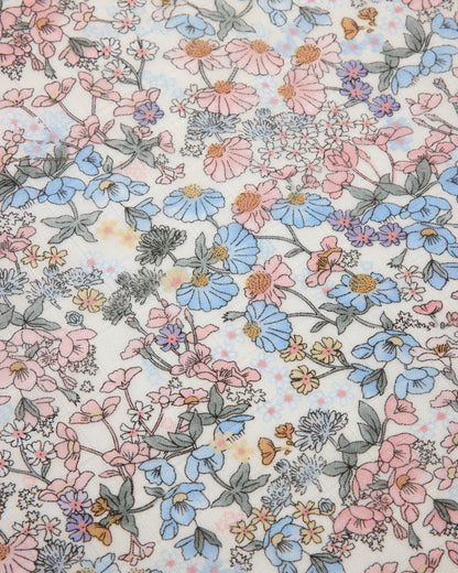 Muslin Fitted Crib Sheet - English Garden