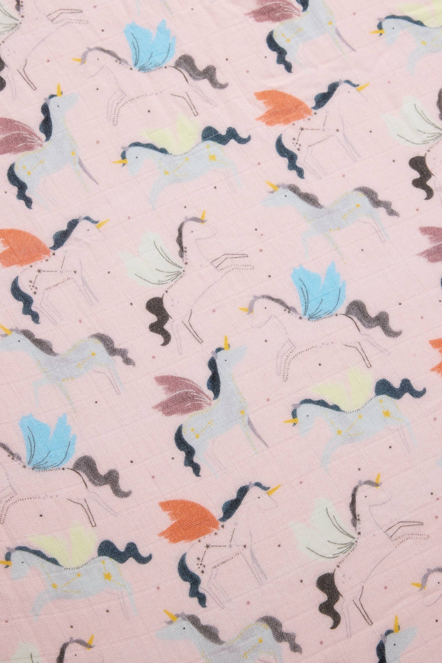 Muslin Fitted Crib Sheet - Unicorn Ballet