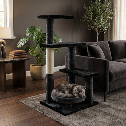 Arbre à chat 3 niveaux – Panier bas