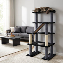 Maine Coon 65" Cat Tower - 5-Level Cat Tree