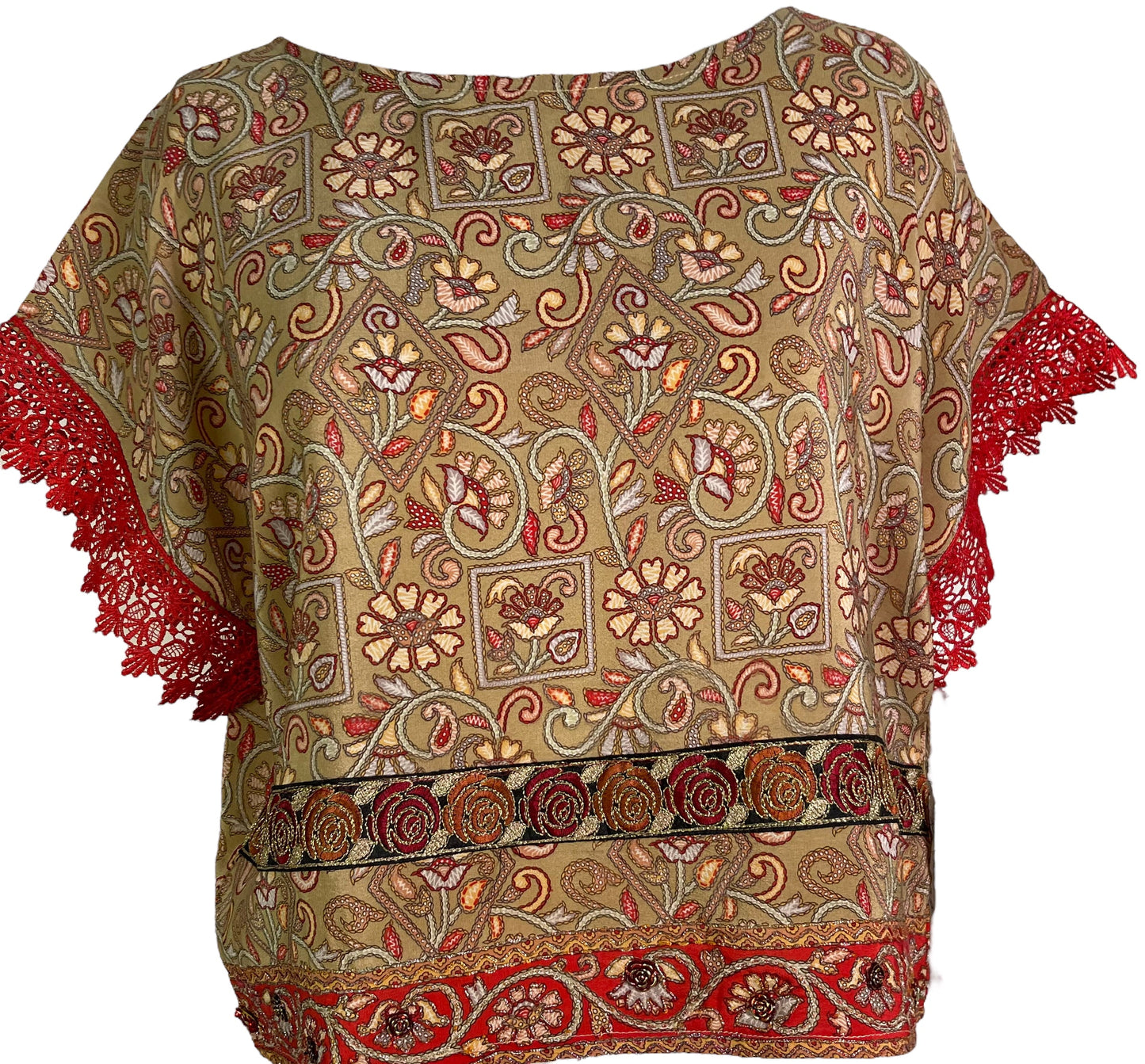 PRC6019 Haut court ample en pure soie Avatar