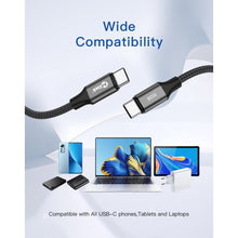Câble de charge rapide USB-C PD60W 20V/3A en nylon tressé