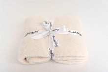 Sea Salt Cable Knit Toddler Blanket