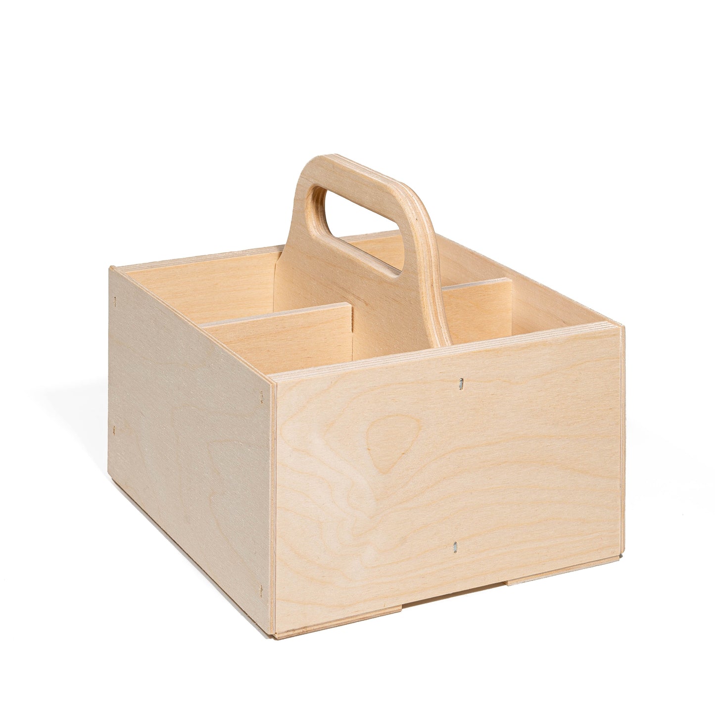 Wooden crate for economy-sized bottles and cans