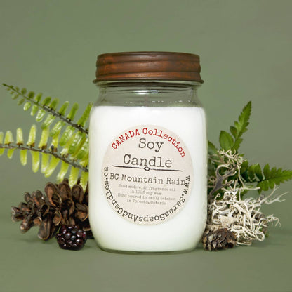Bougie de soja Pluie de montagne C.-B. - 14oz