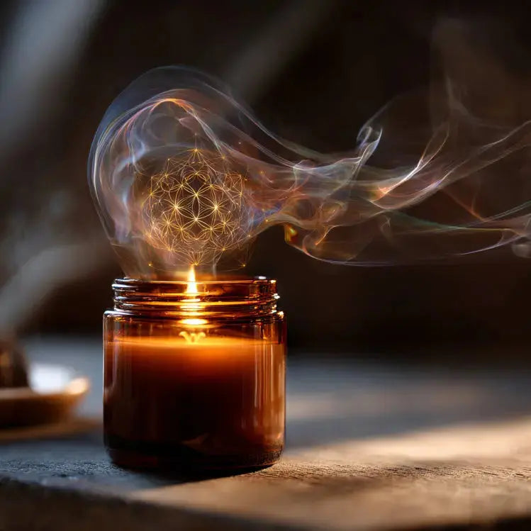 SANCTUM — EARTH ELEMENT | Grounding luxury coconut apricot wax candle
