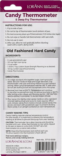Candy Thermometer - Candy Making - LorAnn Oils - Canadian Distribution - Ships Free Within Canada on Orders Above CAD $199