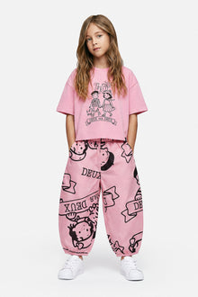 40Th Anniversary Printed Poplin Pant Soft Pink