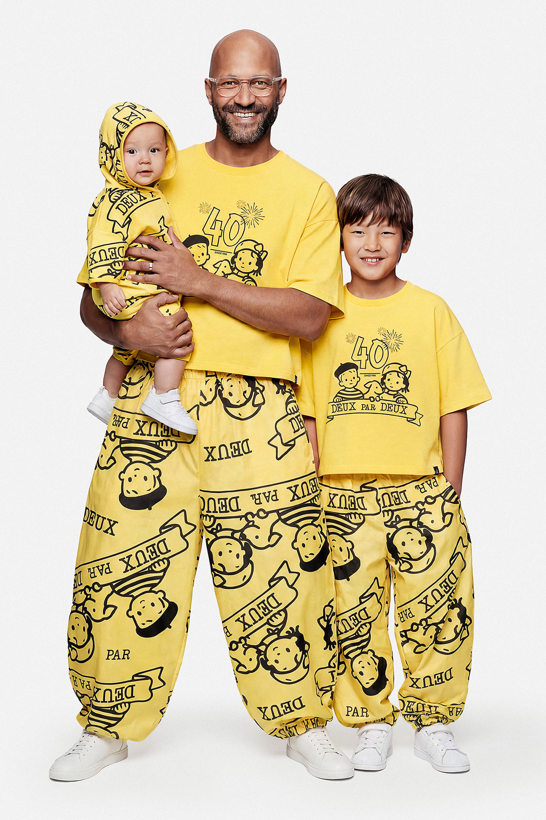 40Th Anniversary Printed Jersey One-Piece Honey Yellow