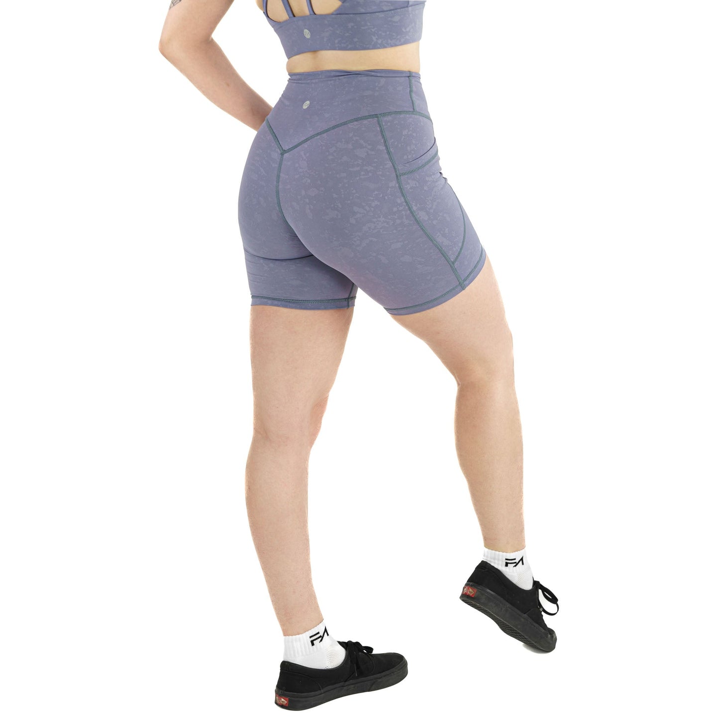Shorts de sport Carbon lilas (5")