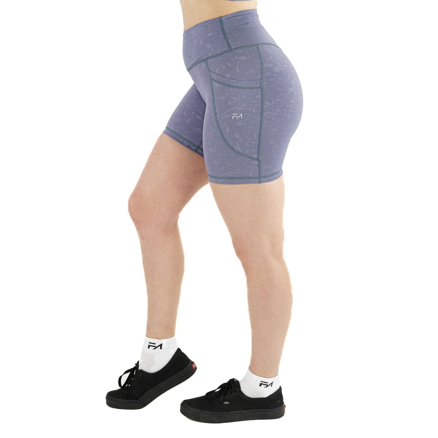 Shorts de sport Carbon lilas (5")
