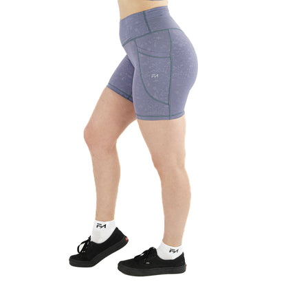 Shorts de sport Carbon lilas (5")