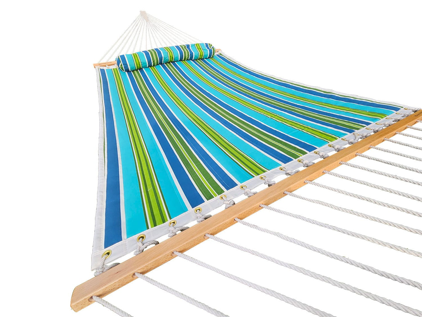 Hamac matelassé de luxe avec support en bambou