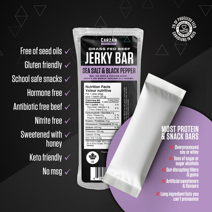 Pack de barres de bœuf séché pour l'équipe