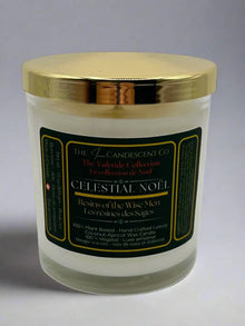 CELESTIAL NOEL | Sacred floral Christmas luxury coconut apricot wax candle