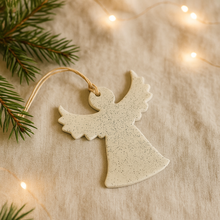 Angel Christmas Ornament Handmade from Clay