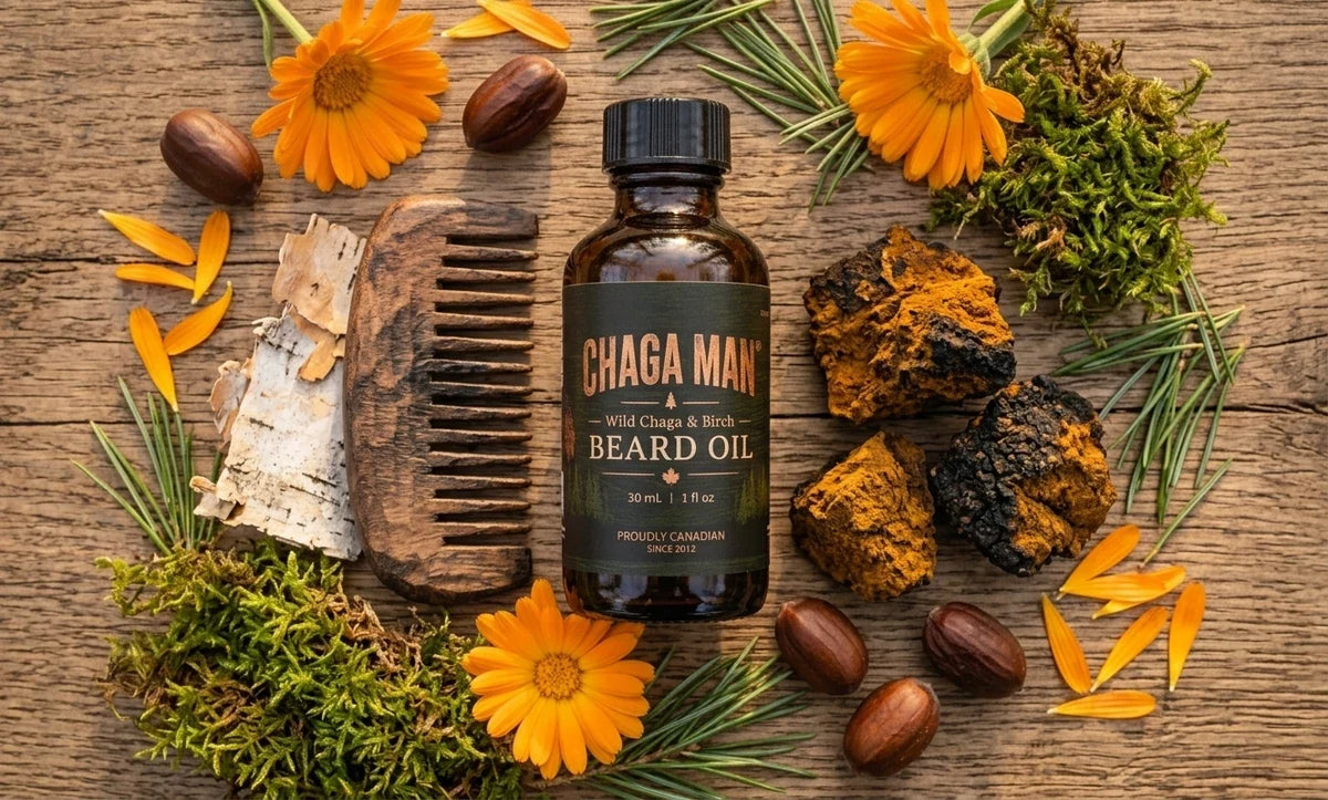 CHAGA MAN® Wild Chaga & Birch Beard Oil