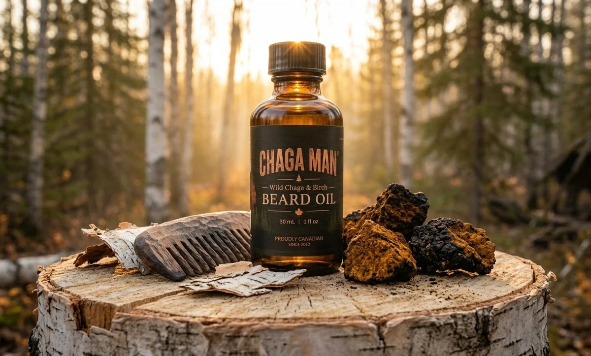 CHAGA MAN® Wild Chaga & Birch Beard Oil