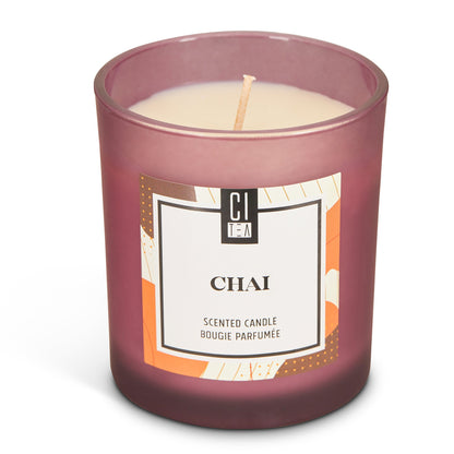 Bougie à la cire de soja Chaï - Orange, Cannelle et Clous de Girofle - 8 oz
