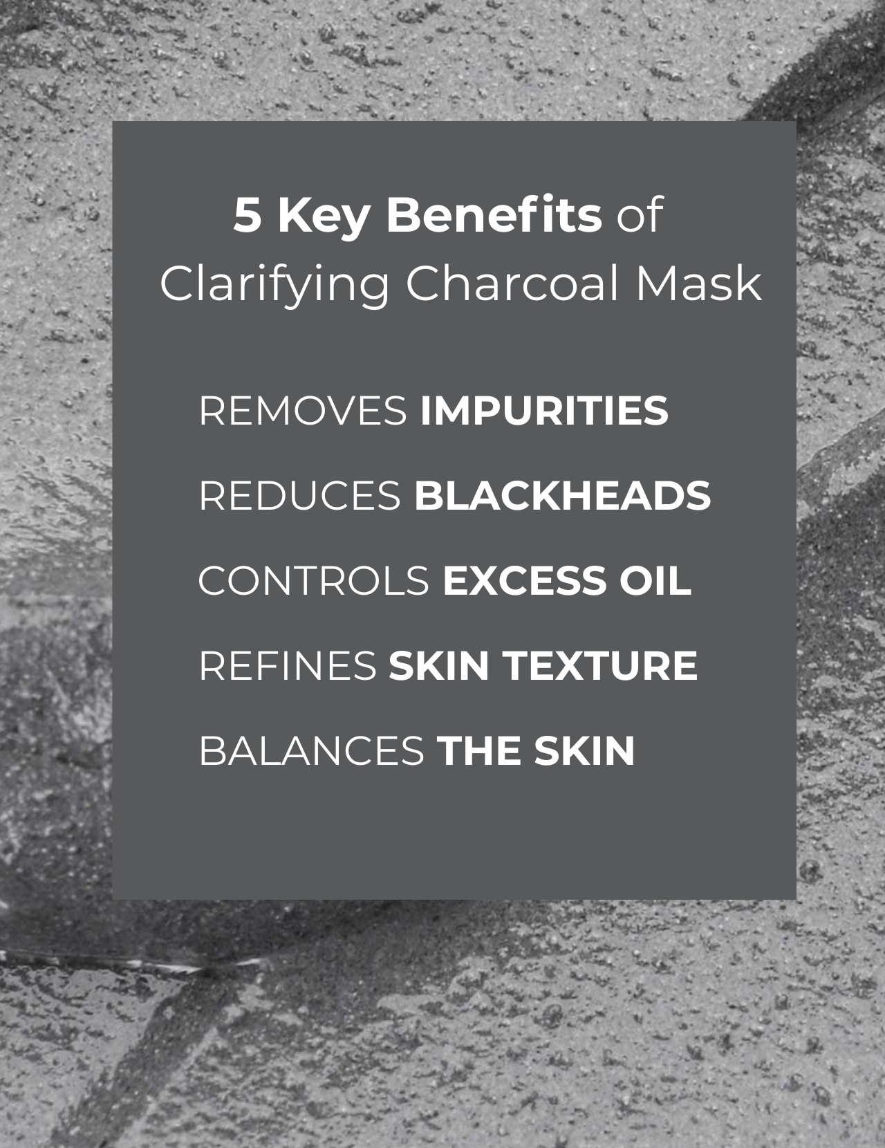 Masque purifiant au charbon