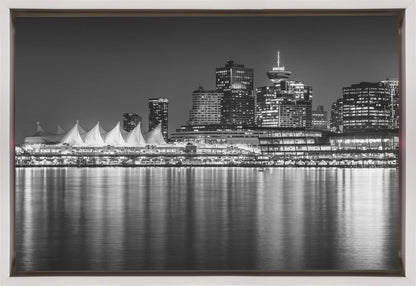 Décoration murale Charmante impression de soirée de Vancouver | Monochrome