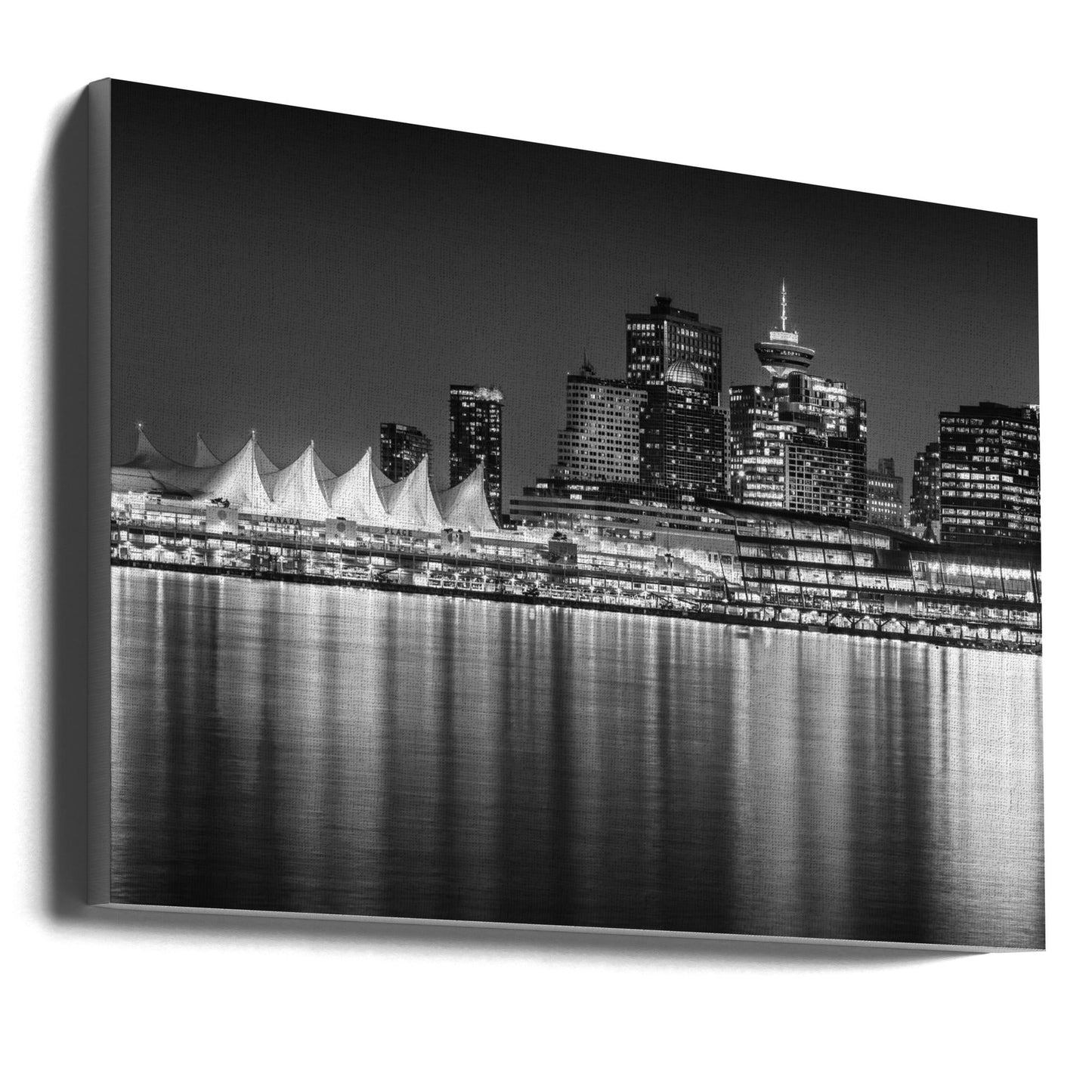 Décoration murale Charmante impression de soirée de Vancouver | Monochrome